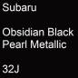 Preview: Subaru, Obsidian Black Pearl Metallic, 32J.